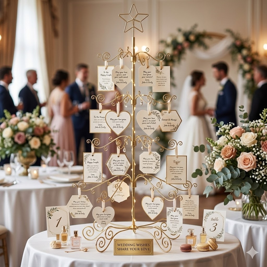 HOHIYA 3 Ft Wrought Iron Ornament Display Tree 56-Hook Metal Christmas Tree Alternative Sturdy Floor and Tabletop Stand for Glass Baubles Gold